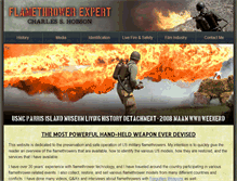 Tablet Screenshot of flamethrowerexpert.com